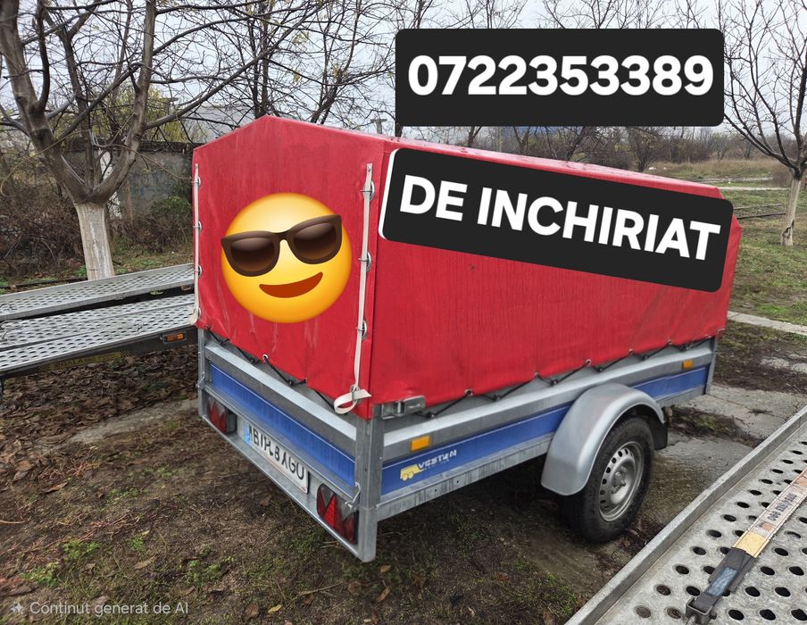 Remorca de inchiriat/inchiriere platforma/slep