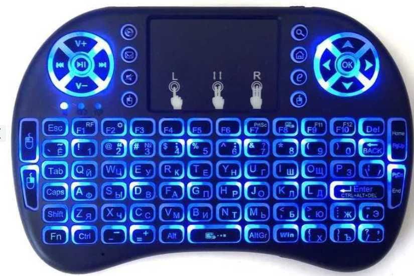 Беспроводная мини клавиатура с трекпадом mini i8 (RUS, ENG)