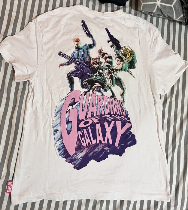 Бяла тениска на Marvel Guardians of The Galaxy