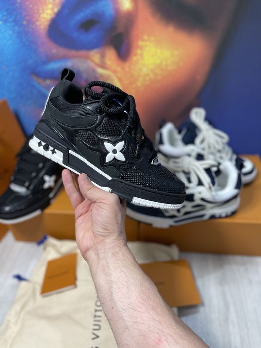 Adidasi Louis Vuitton Skate piele naturala Full Box colectie noua