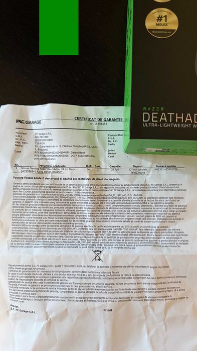 Mouse Gaming Razer DeathAdder V4 Pro Black