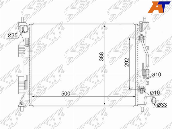 Радиатор Hyundai ACCENT