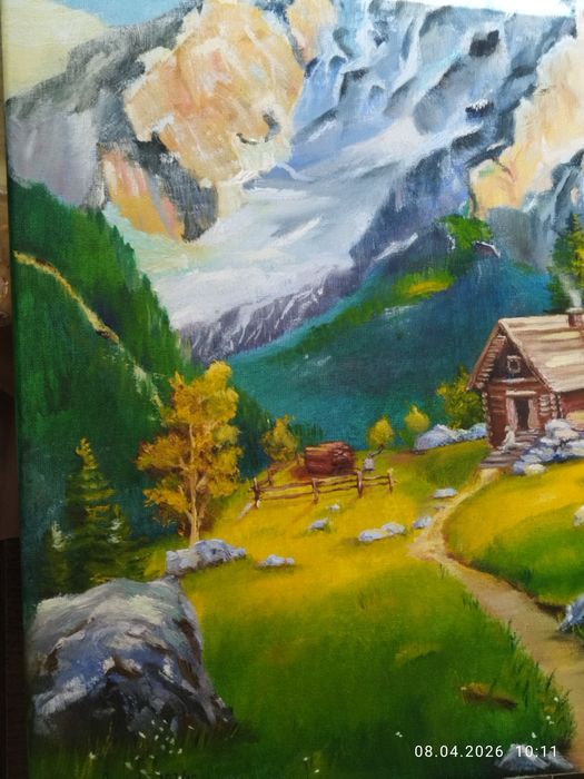 Картина маслом. Горы