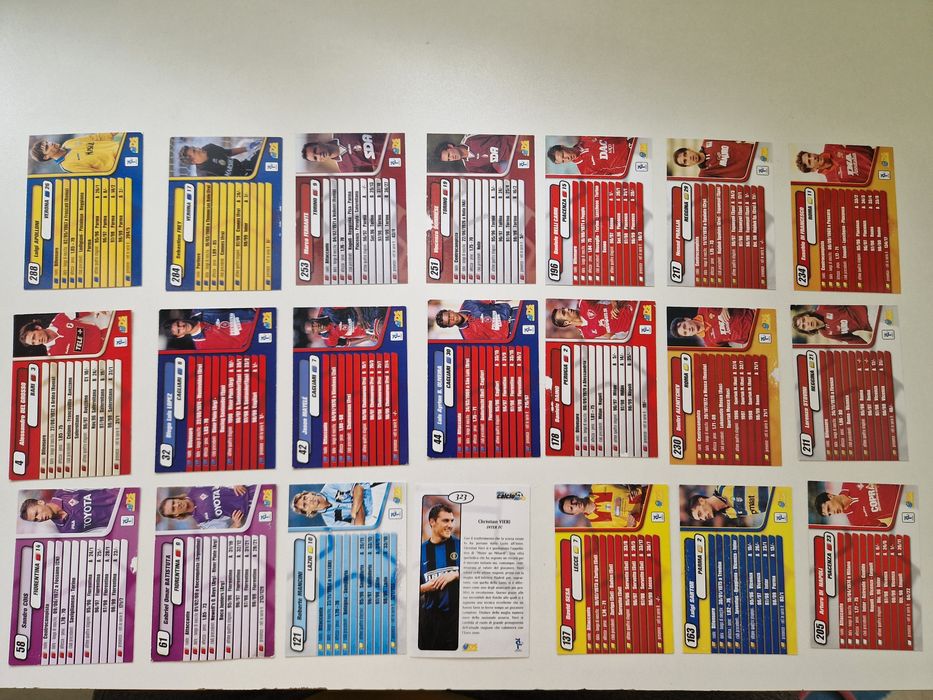 Cartonase Fotbal anul 2000