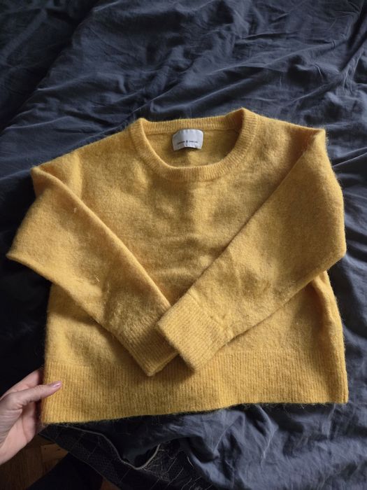 Вълнено палто Mango, вълнени пуловери