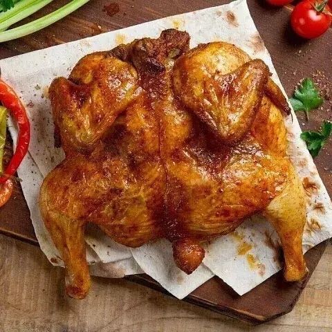 Куры гриль запеченные на углях