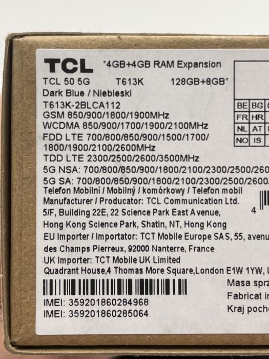 TCL 50 5g DarkBlue