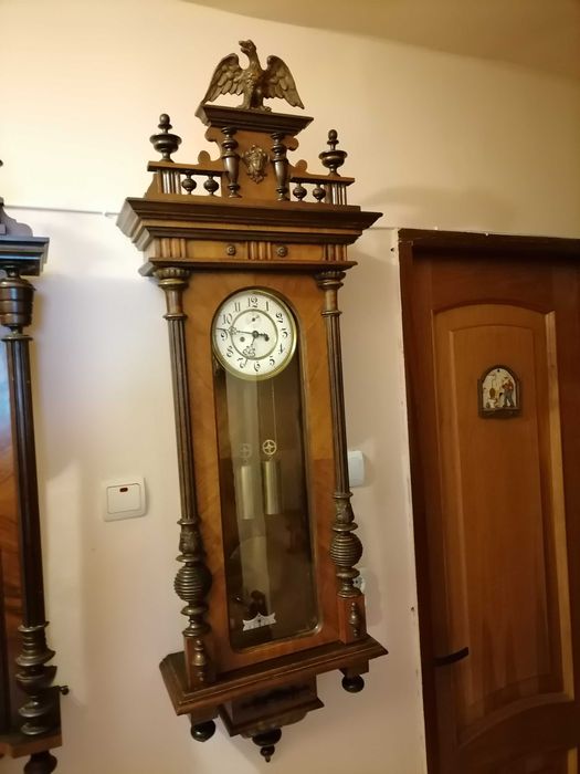 Ceas Pendula de perete Gustav Becker cu 2 greutăți