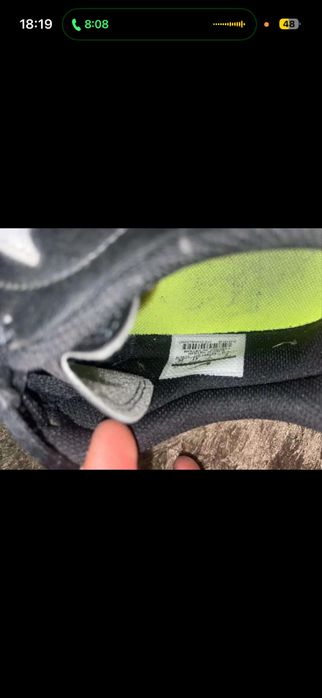 Fekete nike foci cipő