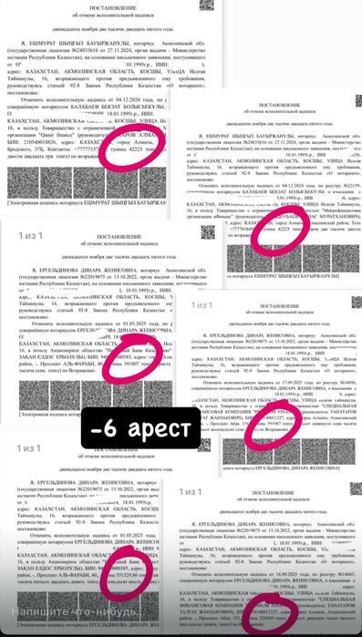 Арест шешу, График мфо, банк