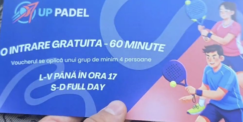 Voucher intrare padel