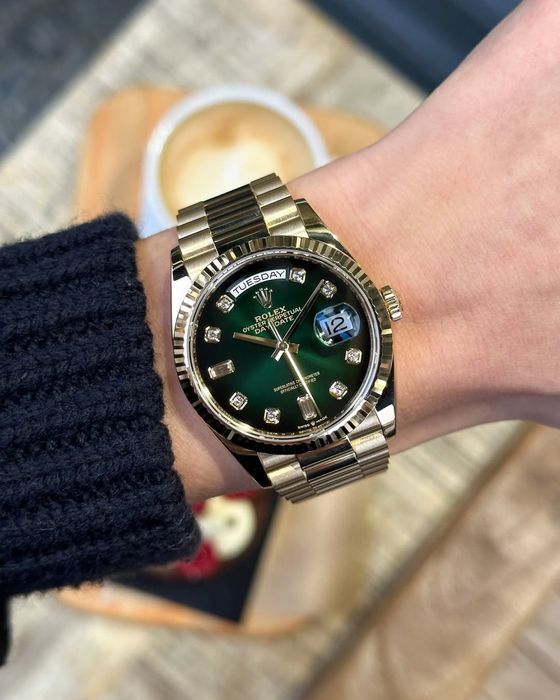 rolex daydate green dial 36,mm