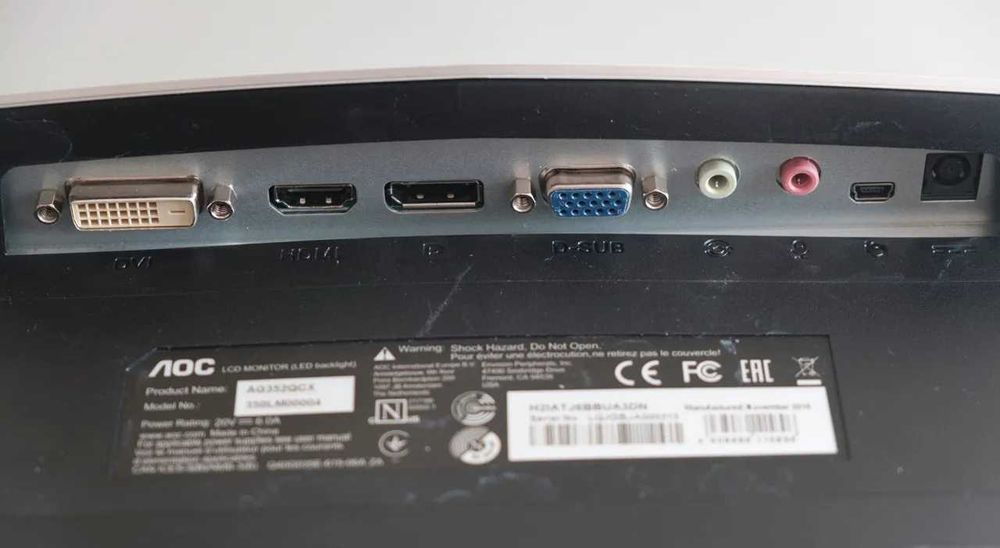 Монитор 35" AOC AGON AG352QCX