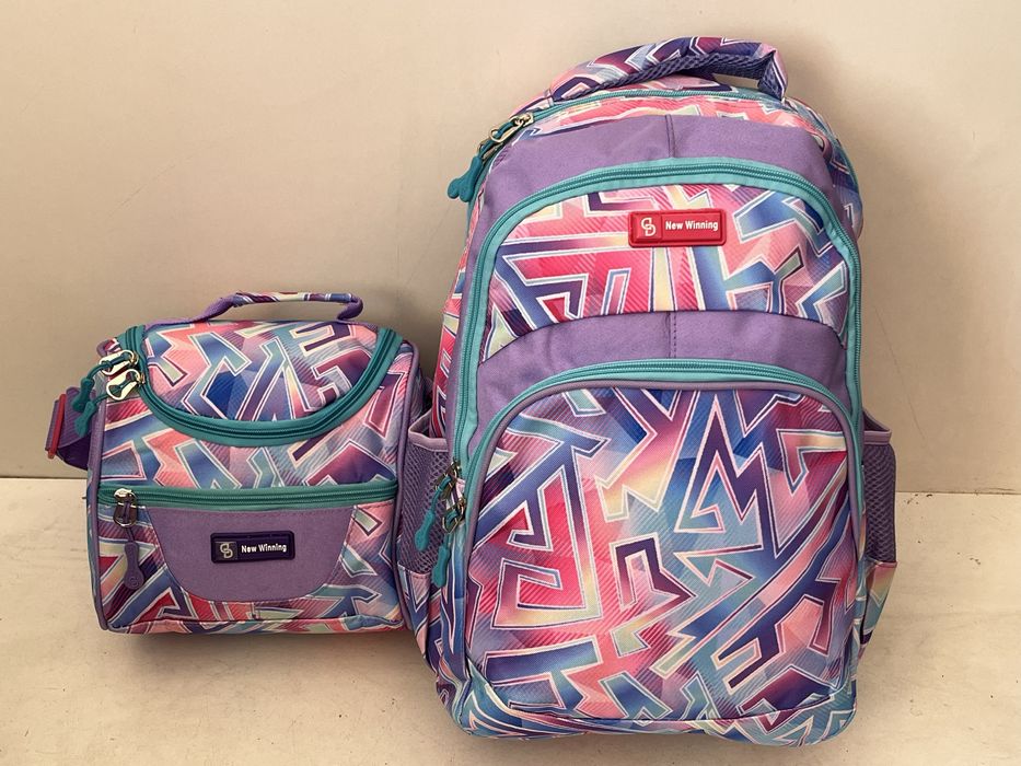 Ученическа раниц + чанта за храна / безплатна доставка/