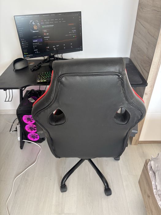 Scaun Gaming Myria Negru/Roșu
