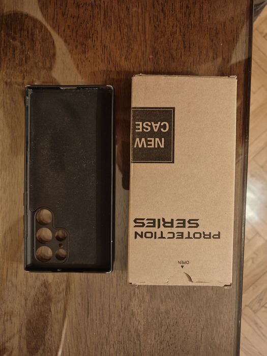 Husa neagra Samsung S22 ultra, silicon cu placuta magnetica SI inel