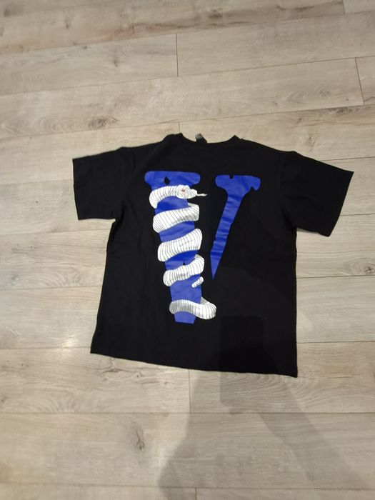 Tricou vlone albastru cu negru