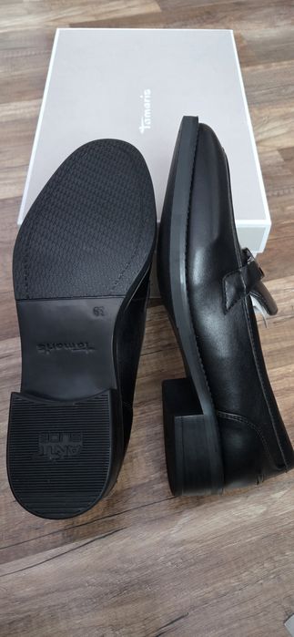 Нови дамски кожени обувки Geox и Tamaris 39н