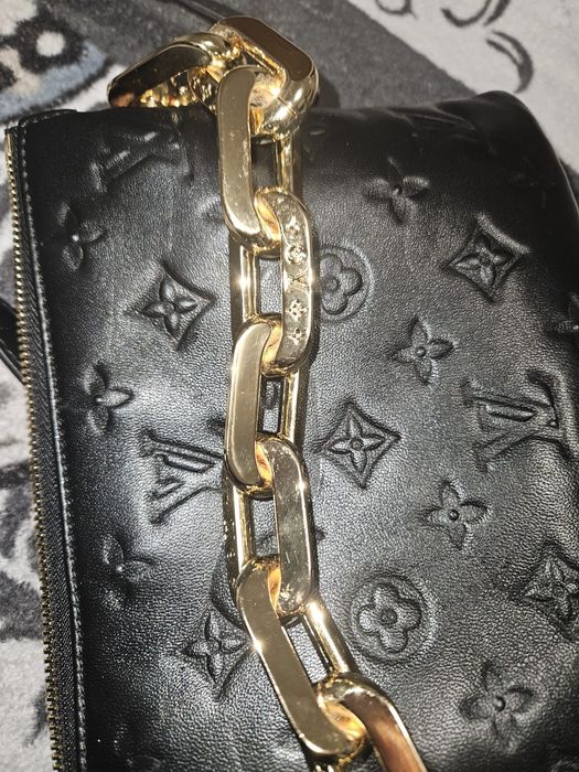 Louis Vuitton Black Monogram Puffy Lambskin Coussin BB
