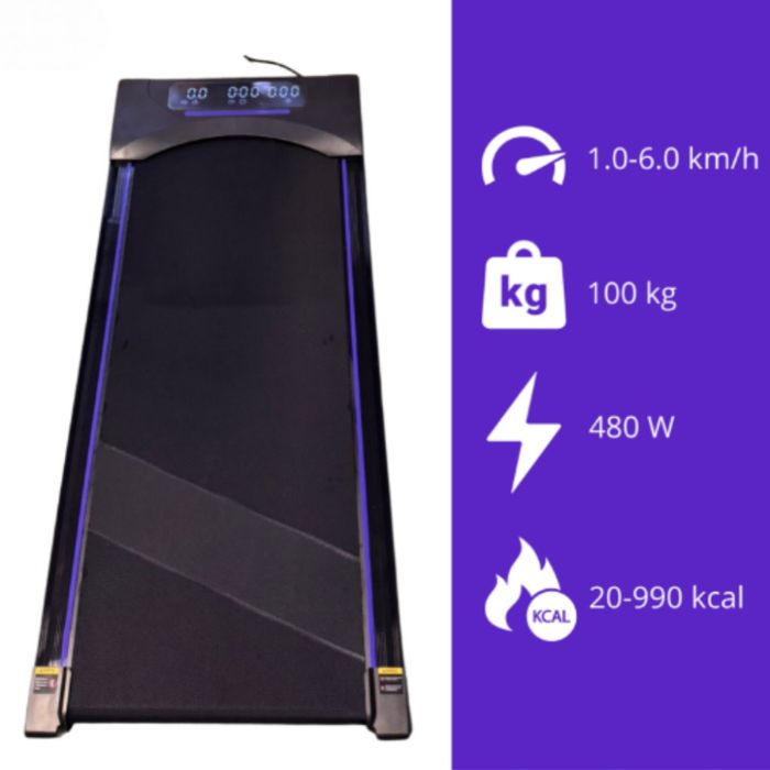 Компактна пътека за бягане с дистанционно – Тиха, тънка и идеална за д