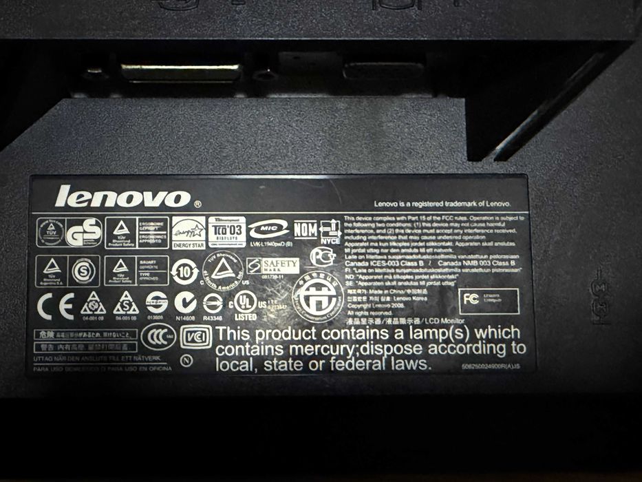 Монитор Lenovo ThinkVision L2251pwd