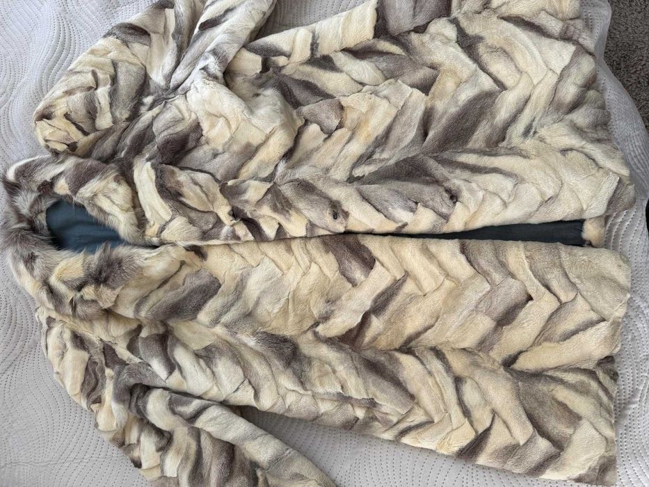 Дамско палто от естестен косъм