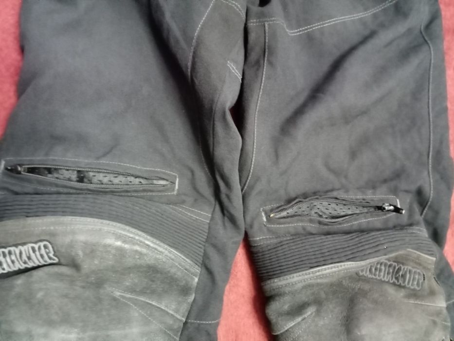 Pantaloni moto textil cu protecții, mărimea 52