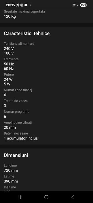 Aparat de masaj pentru picioare cu presopunctura