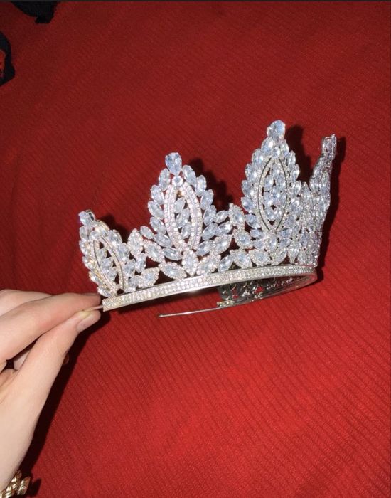 Свадебная корона с камнями Swarovski