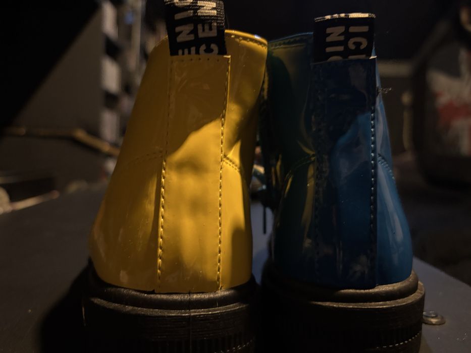 Детски лачени обувки - тип кубинки