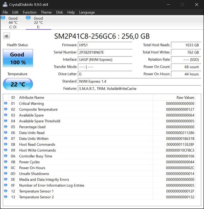 Нов бърз SSD  диск  NVME M.2 2280 256GB