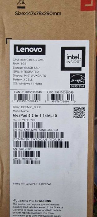 Продаётся ноутбук Lenovo IdeaPad 5 2-in-1 (14-дюйм)