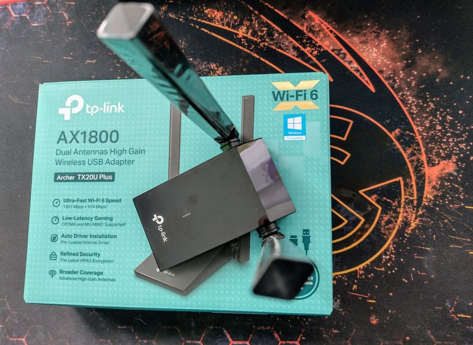 Adaptor USB Wireless TP-LINK  AX1800, Wi-Fi 6, negru