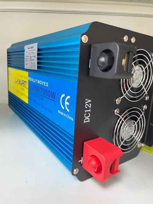 Инвертор Lvyuan, 7000W, 12V-220V, чиста синусоида