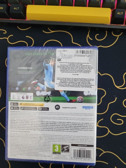 Диск с игрой FC24 PS5