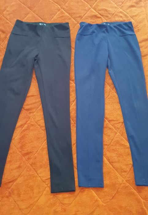 Ocazie 4 perechi pantalon , 2 eleganti si 2 colanti fata 8-9 ani