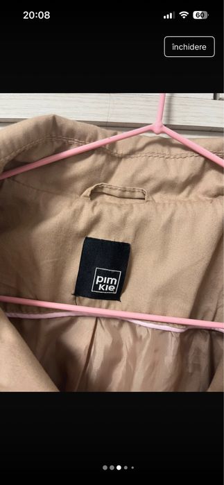 Palton maroniu plm kie