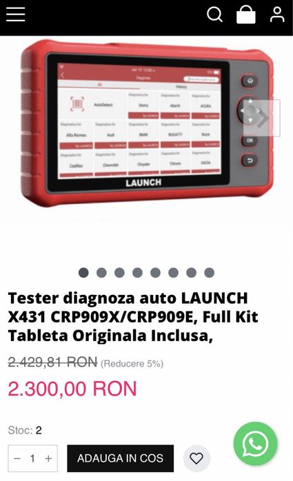 Tester diagnoza Launch gen 919e 919x 919 909