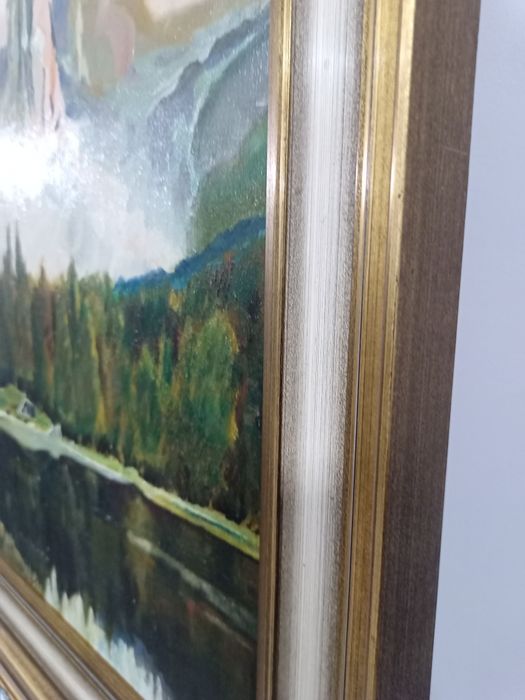 Картина Алпийско Езеро Масло върху платно