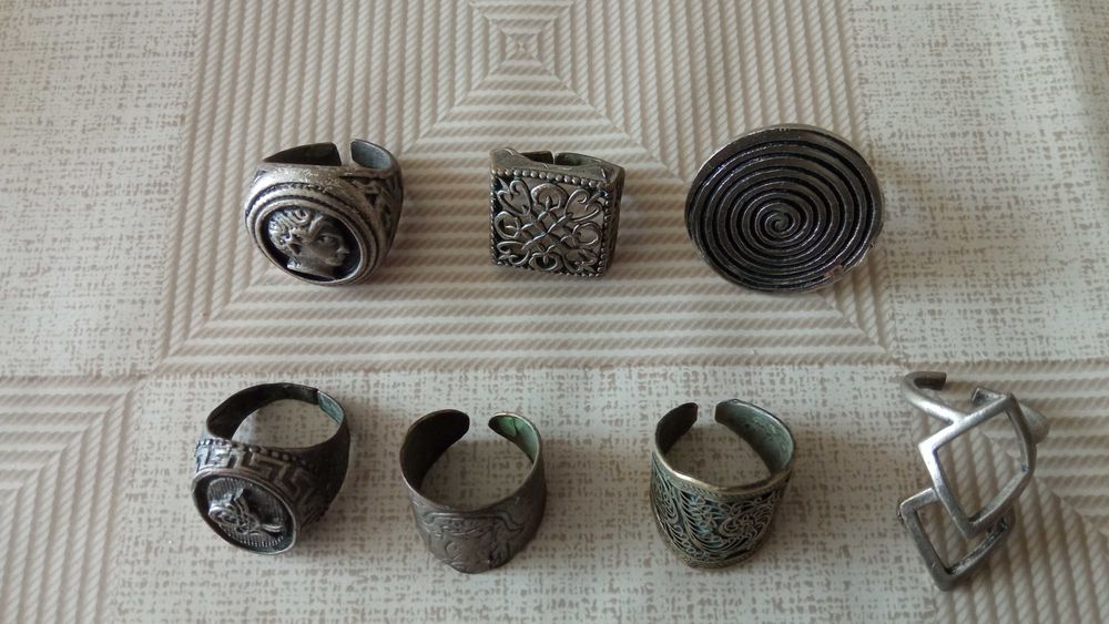 Пръстени винтидж/антика, гривна медицинска стомана