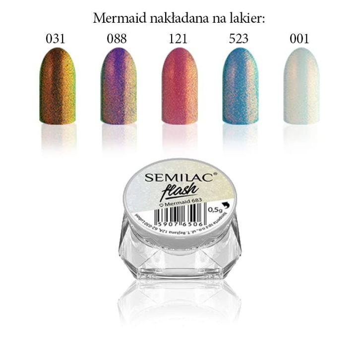 Печат за маникюр Crystal nails, пигмент русалка,камъни Swarovski
