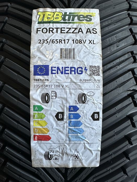 Нови всесезонни гуми TBB TIRES FORTEZZA AS 235/65R17 108V XL 2356517