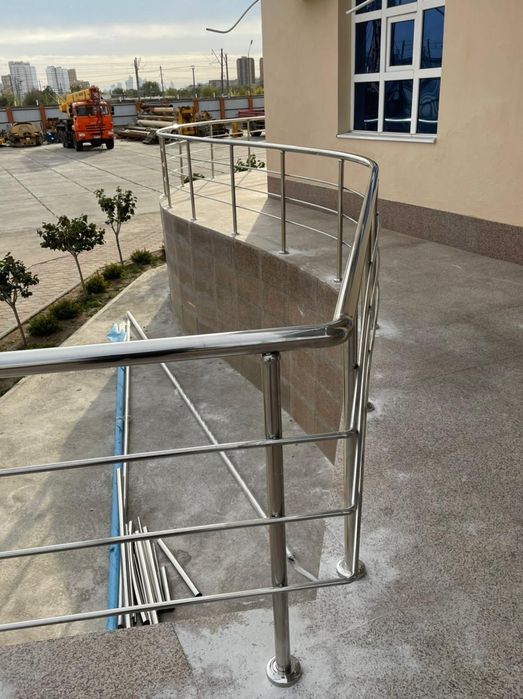 Перила из нержавейки от 10 000тг за пог.м Перила из нержавеющей стали