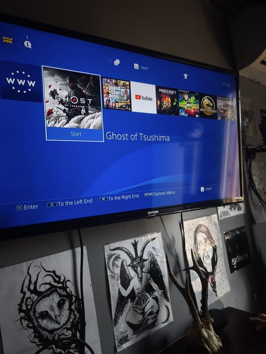 Хакнат PlayStation 4 (500GB) + 2 Джойстика + Игри (GoldHEN v9.60)