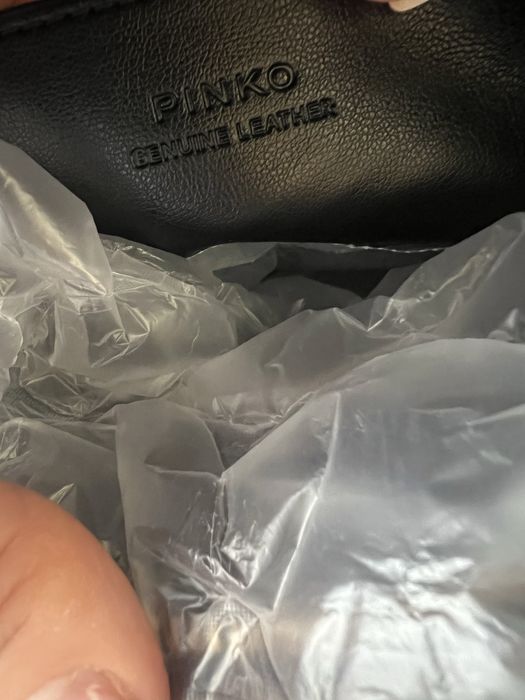 Чанта Pinko от естествена кожа