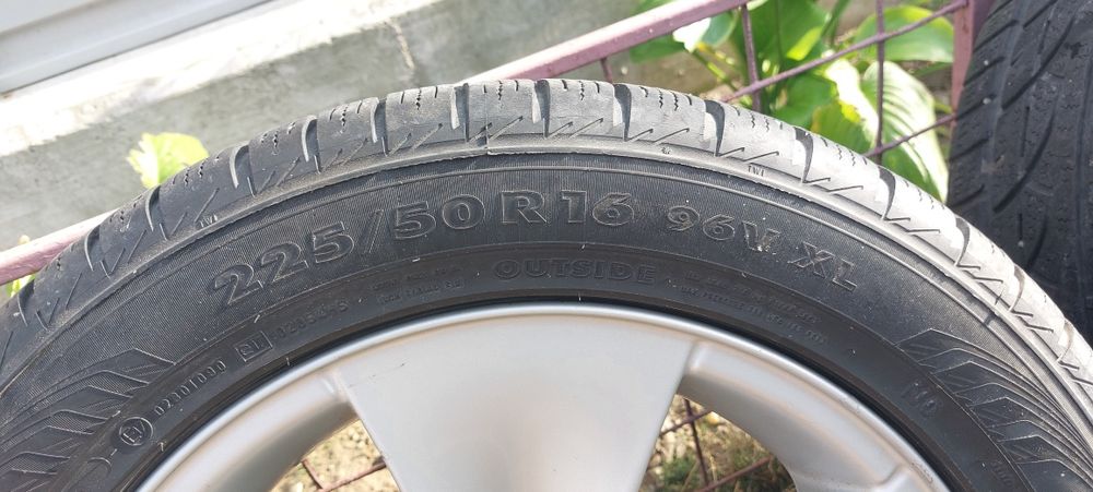 Jante cu cauciucuri bune m+s 225/55R16