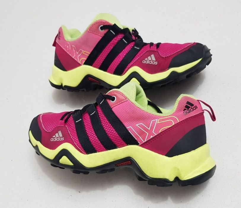 Adidas Outdoor Ax 2 K Lace Up Hiking Sneakers, EU 36 2/3, Traxion