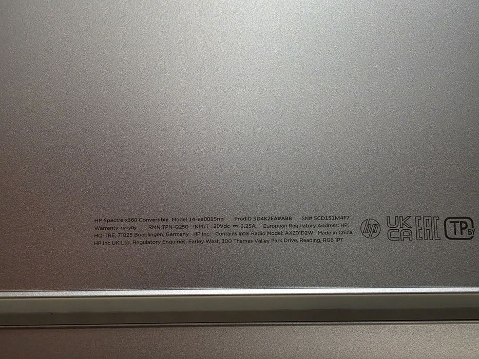 Laptop HP Spectre I7, 16Gb RAM, 500 Gb SSD. 2 in 1