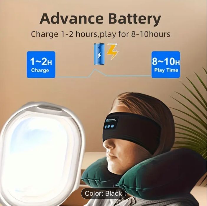 Bentiță Bluetooth Enjoying pt somn, sport, yoga, travel - NOUA