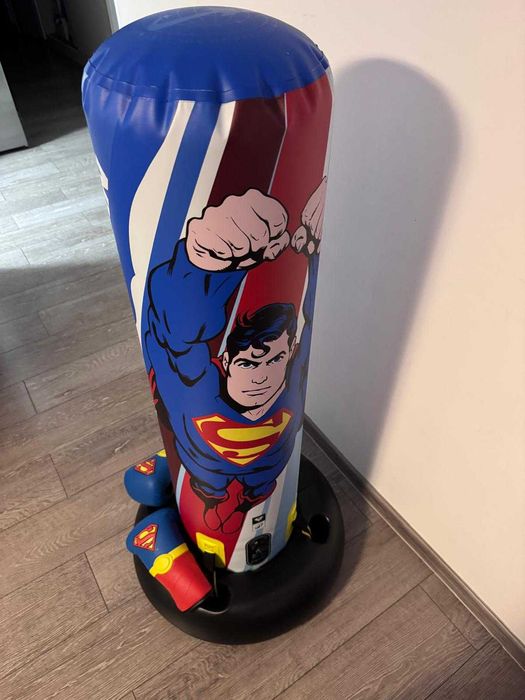 Sac de box pe suport gonflabil Superman, copii